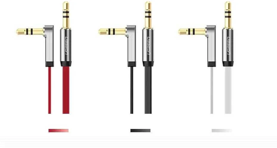 UGREEN Mini AUX 3.5mm kampinis kabelis 2m
