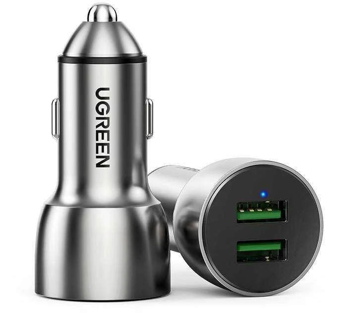 Automobilinis įkroviklis Ugreen CD213,  2 x USB-A, 36W