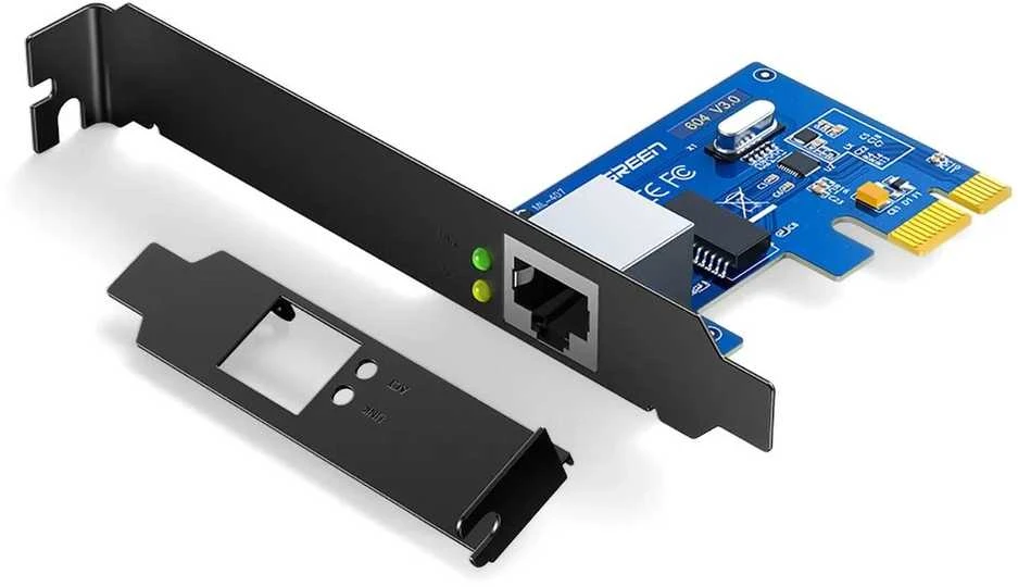 Ugreen US230 Gigabit 10/100/1000Mbps PCI-E Network Card - juodos spalvos