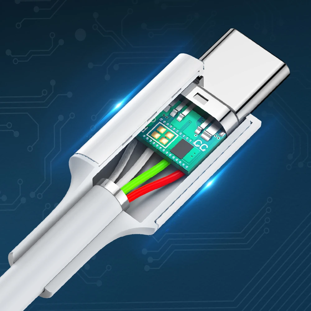 UGREEN USB-C – USB-C laidas su USB-A jungtimi QC 3.0 PD 3A 1m
