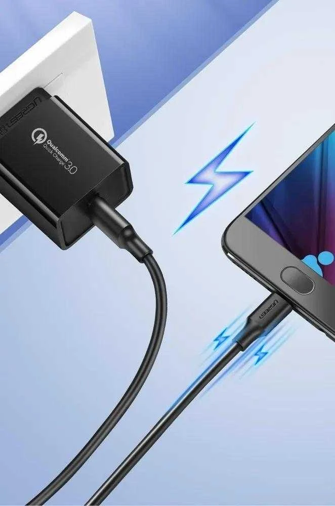 Kabelis Ugreen US289 USB į Micro USB, 2.4 A, 1m