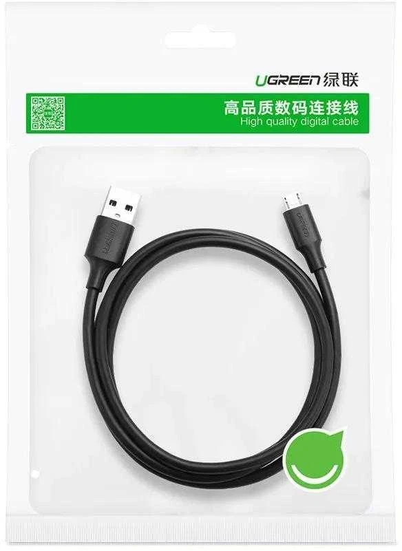 UGREEN micro USB kabelis QC 3.0 2.4A 1.5m - Juodas