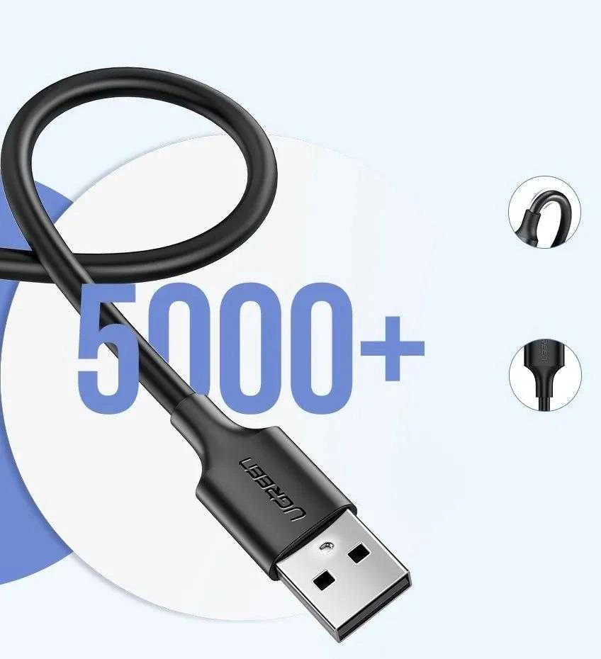 UGREEN micro USB kabelis QC 3.0 2.4A 1.5m - Juodas