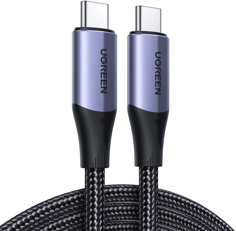 Kabelis UGREEN US355 USB-C į USB-C 3.1 Gen.2, PD, 5A, 100W, 4K, 10Gbps, 1m