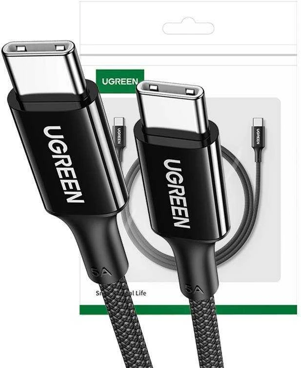Ugreen US557 USB-C į USB-C laidas, 100 W, 5A (juodas)