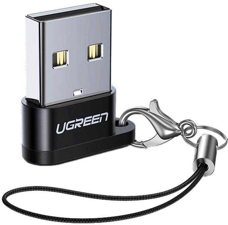 UGREEN US280 USB-C - USB-A 2.0 USB adapteris, juodos spalvos