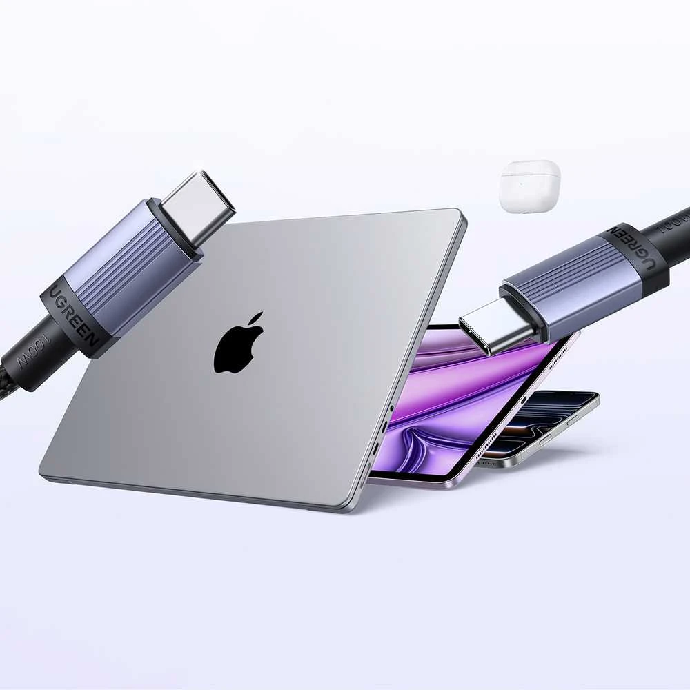 Kabelis USB-C - USB-C 1m 100W L528 UGREEN
