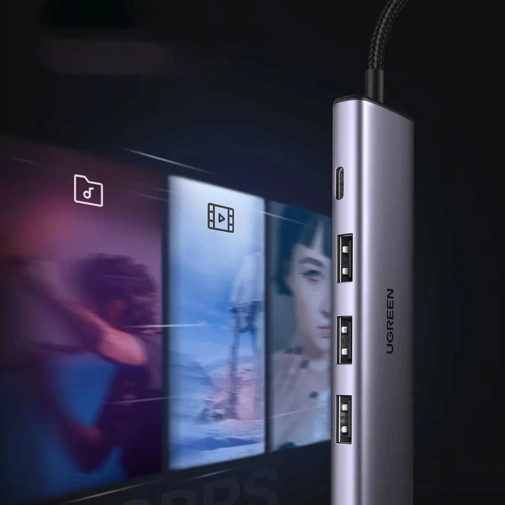 USB 5-in-1 šakotuvas UGREEN CM473