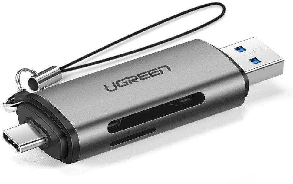 UGREEN USB + USB-C adapteris kortelių skaitytuvas SD + Micro SD