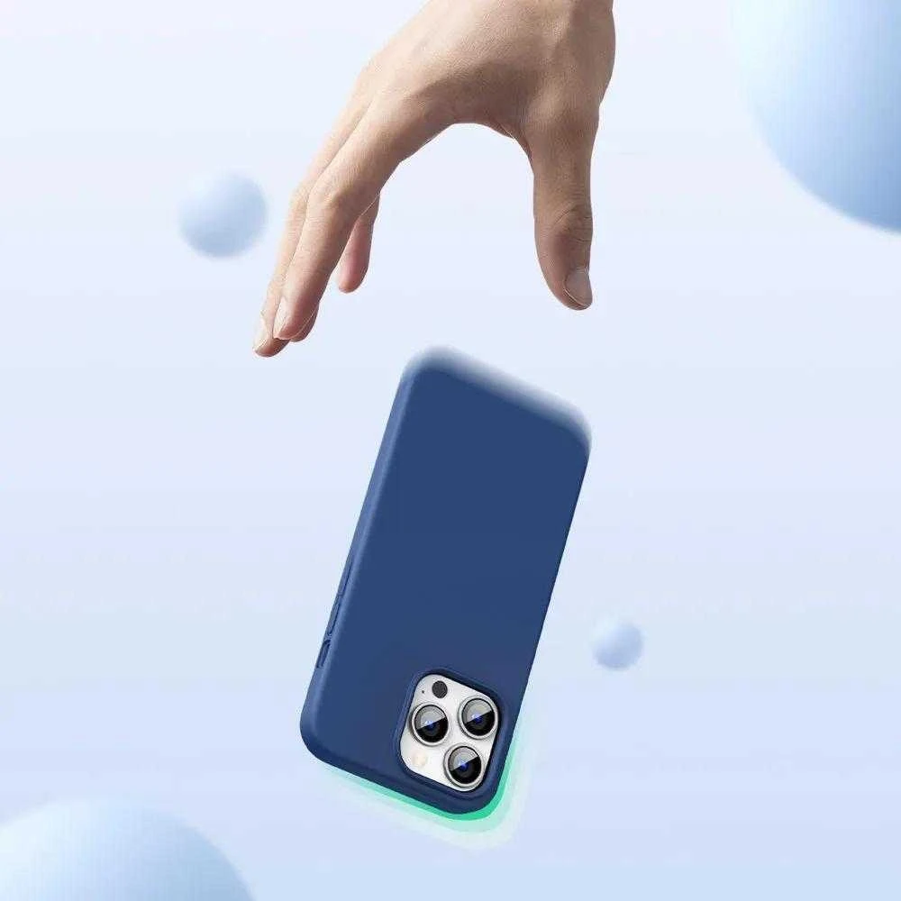 Ugreen Užalios spalvos Protective apsauginis silikoninis dėklas telefonui Apple iPhone 13 Pro mėlynos spalvos