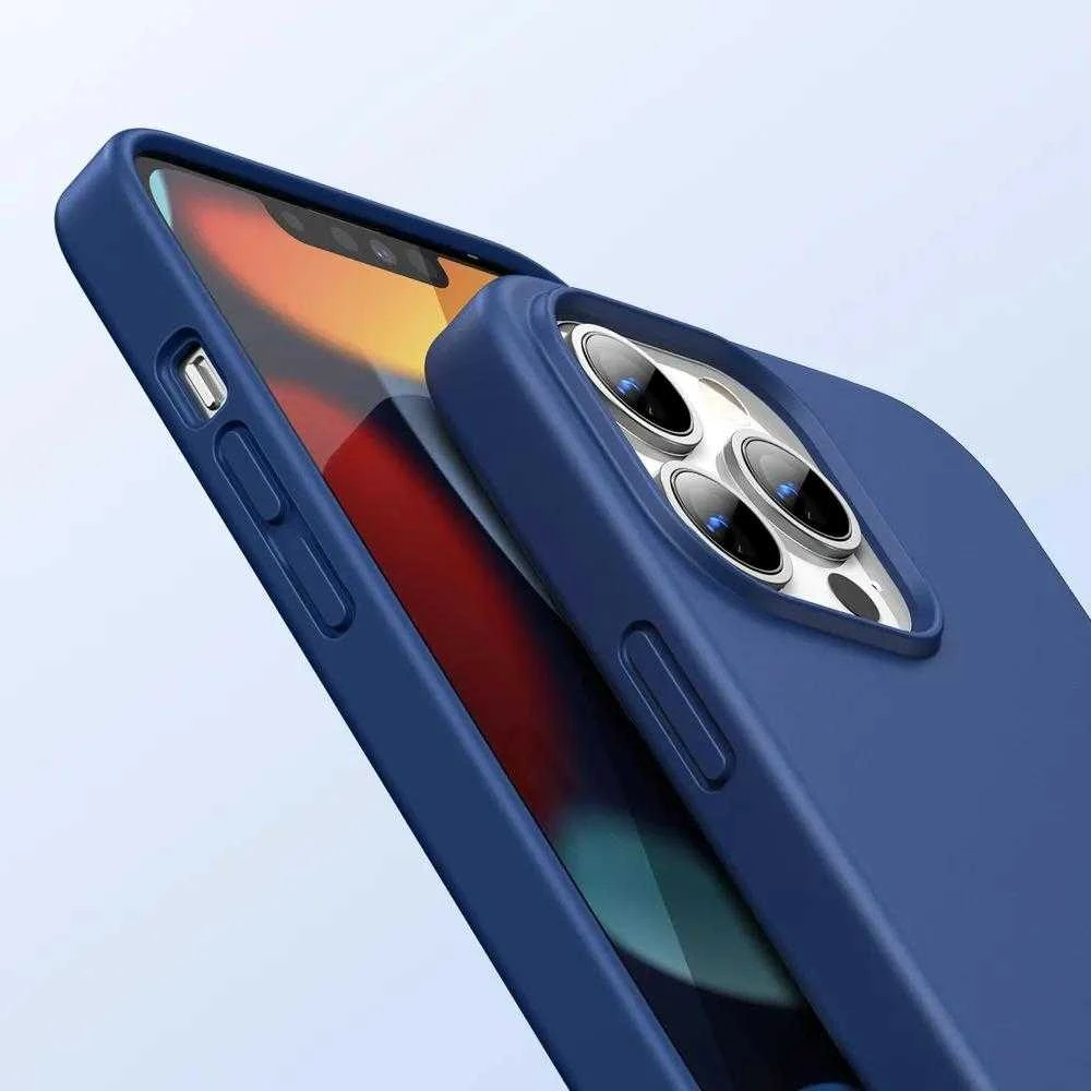 Ugreen Užalios spalvos Protective apsauginis silikoninis dėklas telefonui Apple iPhone 13 Pro mėlynos spalvos