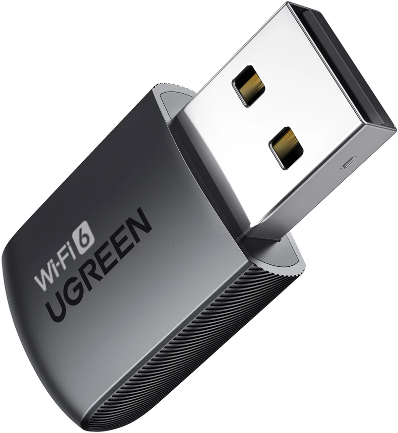 Ugreen Wi-Fi USB-A adapteris 2.4GHz 287Mbit/s + 5GHz 600Mbit/s, juodas