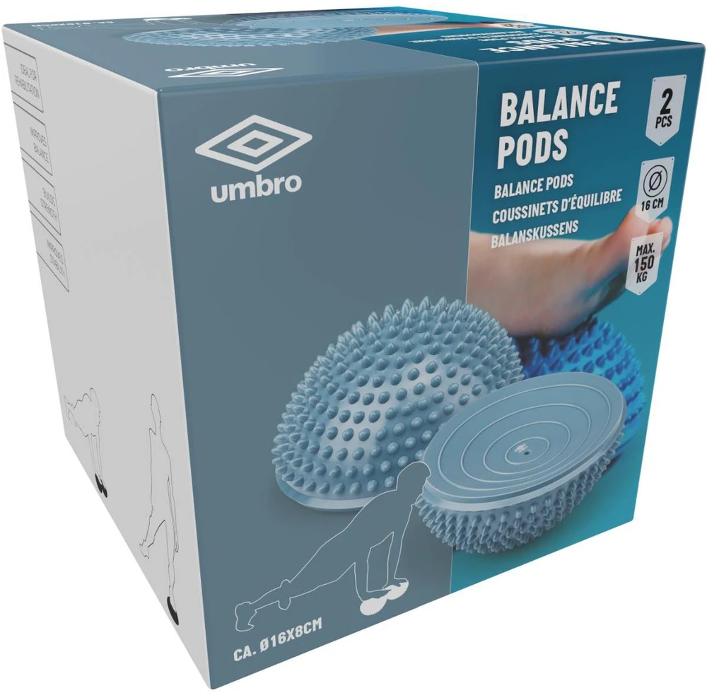 MASAŽINIS SENSORINIS PUSKULIS 2 VNT. MĖLYNAS UMBRO 240633