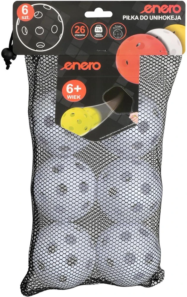 Enero balti unihoki kamuoliai 6 vnt.