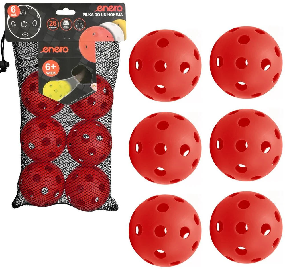 Raudoni unihokėja kamuoliai Enero 6 vnt