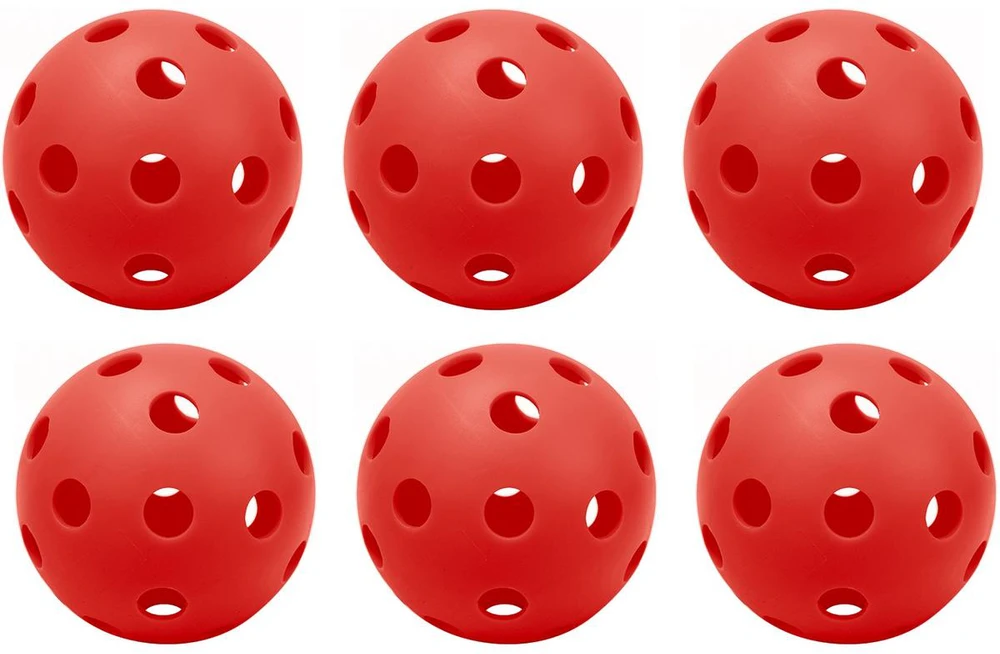 Raudoni unihokėja kamuoliai Enero 6 vnt