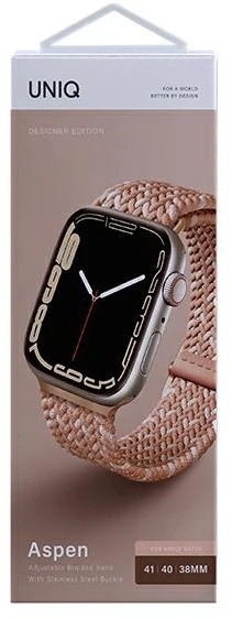 Išmaniojo laikrodžio Apple 4/5/6/7/8/SE dirželis Uniq, Rausvos spalvos, 38/40/41mm
