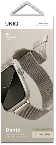 Išmaniojo laikrodžio Apple 4/5/6/7/SE dirželis, Šampaninės spalvos, 40/41mm