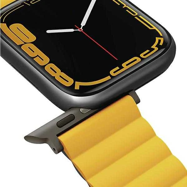 UNIQ Revix apyrankė Apple Watch Series1-8/SE/SE2/3/Ultra1/2/3 42/44/45/49mm Reversible Magnetic garstyčių spalvos