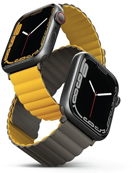 UNIQ Revix apyrankė Apple Watch Series1-8/SE/SE2/3/Ultra1/2/3 42/44/45/49mm Reversible Magnetic garstyčių spalvos