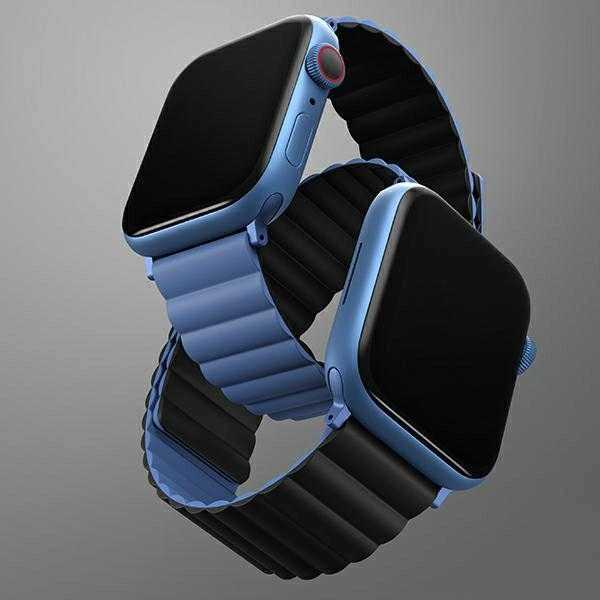 UNIQ Revix apyrankė AppleWatch Series1-8/SE/SE2/SE3/Ultra1/2/3 42/44/45/49mm Reversible Magnetic juodos spalvos