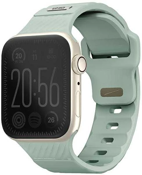 UNIQ Stride Apple Watch Series 1/2/3/4/5/6/7/8/9/SE/SE2/SE3 38/40/41mm FKM Rubber apyrankė Mint/Ice
