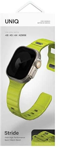 UNIQ apyrankė Stride Apple Watch Series 1/2/3/4/5/6/7/8/9/SE1/2/3/Ultra1/2/3 42/44/45/49mm FKM Rubber