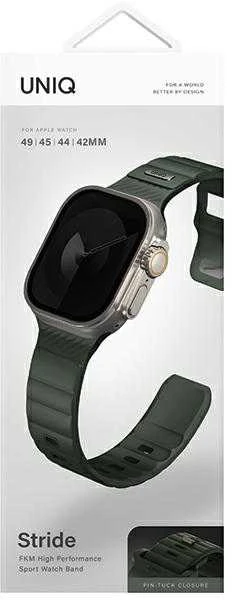 UNIQ apyrankė Stride Apple Watch Series 1/2/3/4/5/6/7/8/9/SE/SE2/SE3/Ultra1/2/342/44/45/49mm FKM Rubber