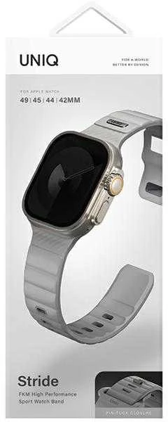 UNIQ apyrankė Stride Apple Watch Series 1/2/3/4/5/6/7/8/9/SE1/2/3/Ultra1/2/3 42/44/45/49mm FKM Rubber