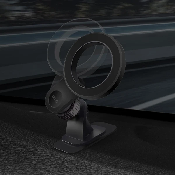 UNIQ magnetic holder Trelix Car Dash Mount midnight juodos spalvos