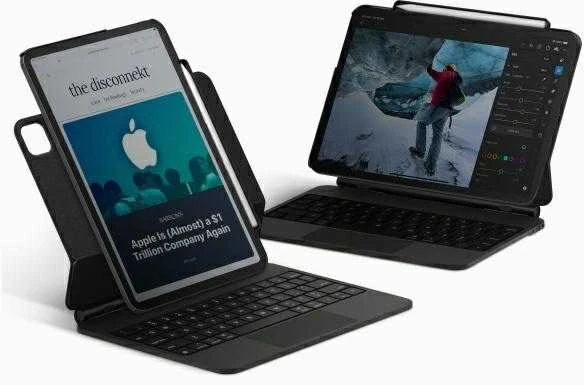 UNIQ Dėklas Axel Apple iPad Air 11″ M2 / Apple iPad Air 10.9″ (2022/2020) / Apple iPad Pro 11″ (2022/2021) juodos spalvos ebony