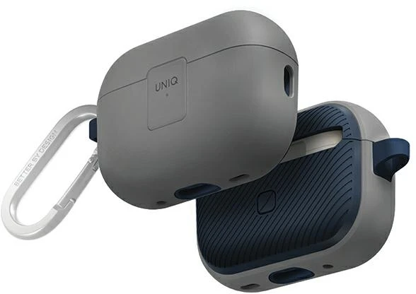 UNIQ Clyde Lock Dėklas AirPods Pro 2 (2022/2023) Chalk Pilkas-Marine Mėlyna