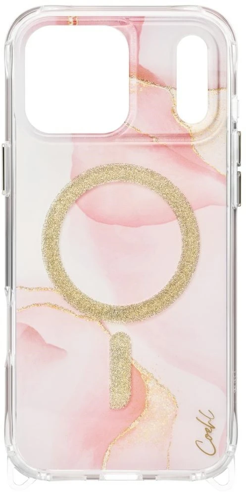 UNIQ Coehl Aeris Dėklas Apple iPhone 17 Pro Max Magnetic Charging rožinės spalvos
