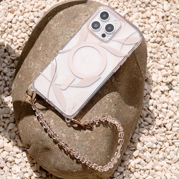 UNIQ Coehl Candy Gem Handstrap universal phone strap for hand rožinės spalvos/rožinės spalvos candy