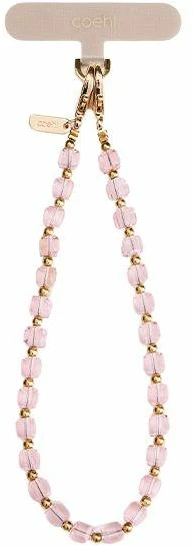UNIQ Coehl Candy Gem Handstrap universal phone strap for hand rožinės spalvos/rožinės spalvos candy