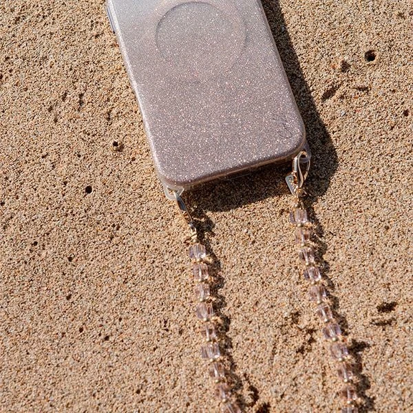 UNIQ Coehl Candy Gem Handstrap universal phone strap for hand rožinės spalvos/rožinės spalvos candy