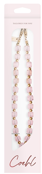UNIQ Coehl Candy Gem Handstrap universal phone strap for hand rožinės spalvos/rožinės spalvos candy
