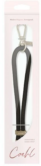 UNIQ Coehl Laurel Handstrap universal cord for phone on hand juodos spalvos