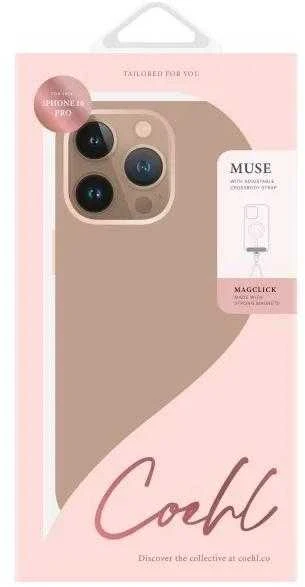 UNIQ Coehl Muse Apple iPhone 16 Pro 6.3" dėklas su magnetiniu įkrovimu, pilkšvas