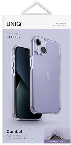 Uniq Combat dėklas iPhone 14 Plus - alyvinė