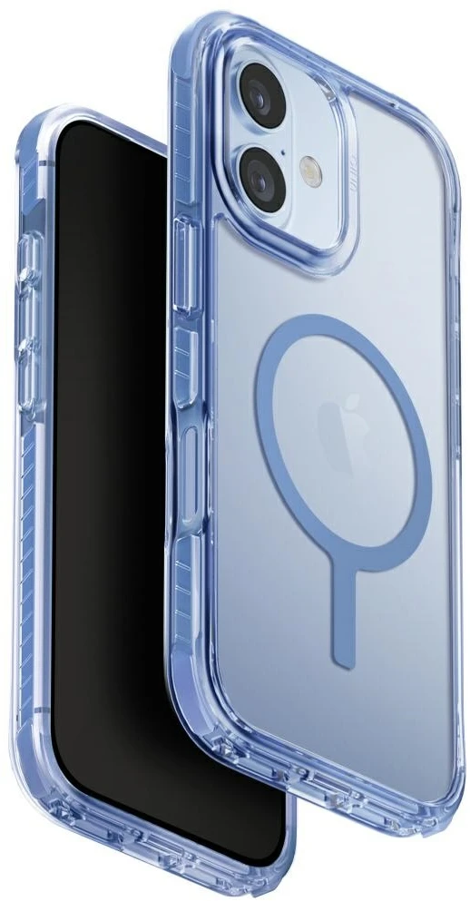 UNIQ Combat dėklas, skirtas iPhone 17, su Magclick įkrovimu, mėlynas
