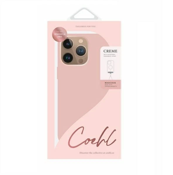 UNIQ Coehl Creme Apple iPhone 16 Pro 6.3″ Magnetic Charging dėklas rožinės spalvos ballet rožinės spalvos