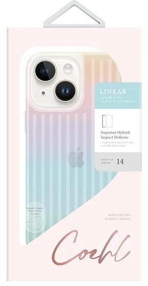 UNIQ Coehl Linear Dėklas Apple iPhone 14 / 15 / 13 6,1″ iridescent