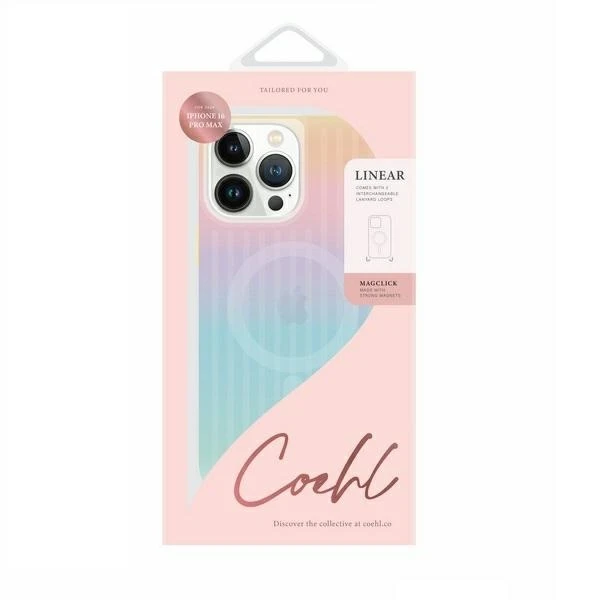 UNIQ dėklas Coehl Linear Apple iPhone 16 Pro Max 6.9" magnetinio įkrovimo opal/iridescent