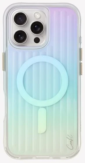 UNIQ dėklas Coehl Linear Apple iPhone 16 Pro Max 6.9" magnetinio įkrovimo opal/iridescent