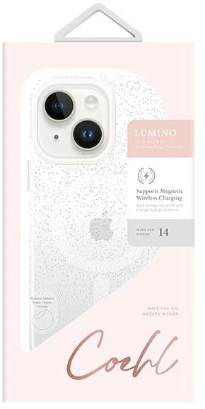 UNIQ Coehl Lumino Dėklas Apple iPhone 14 Plus/ 15 Plus 6,7″ sparkling sidabrinis