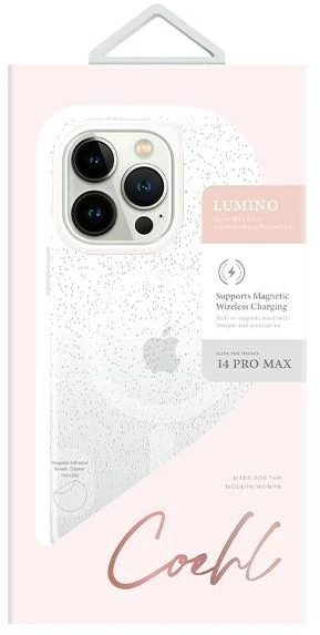 UNIQ Coehl Lumino Dėklas Apple iPhone 14 Pro Max 6,7″ sparkling sidabrinis