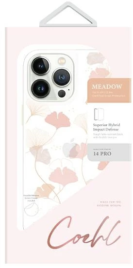 UNIQ Coehl Meadow Dėklas Apple iPhone 14 Pro 6,1″ spring rožinės spalvos