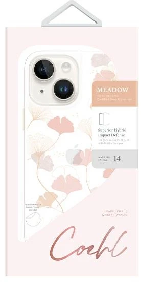 UNIQ Coehl Meadow Dėklas Apple iPhone 14 Plus/ 15 Plus 6,7″ pavasario rožinės spalvos
