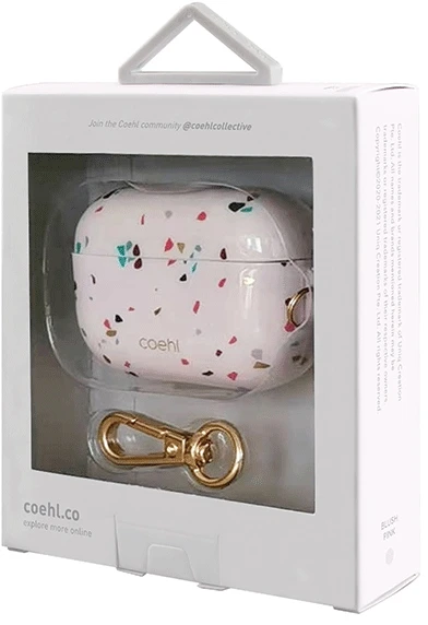 UNIQ Coehl Terrazzo Dėklas AirPods Pro blush rožinės spalvos
